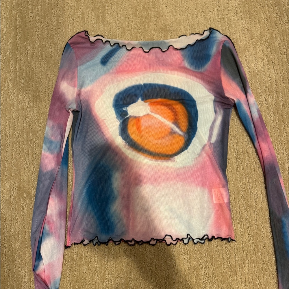 Multicolor Abstract Women Top